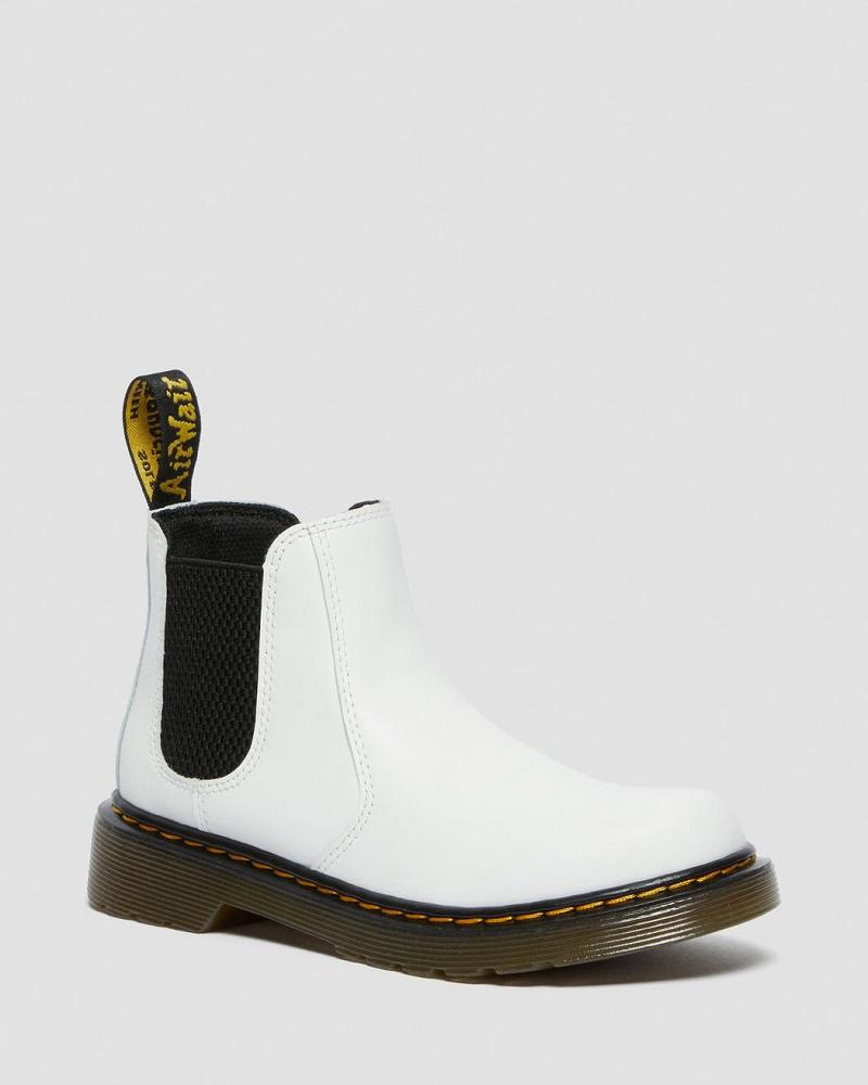 Dr Martens Junior 2976 Leren Laarsjes Kinderen Wit | NL 154GSO